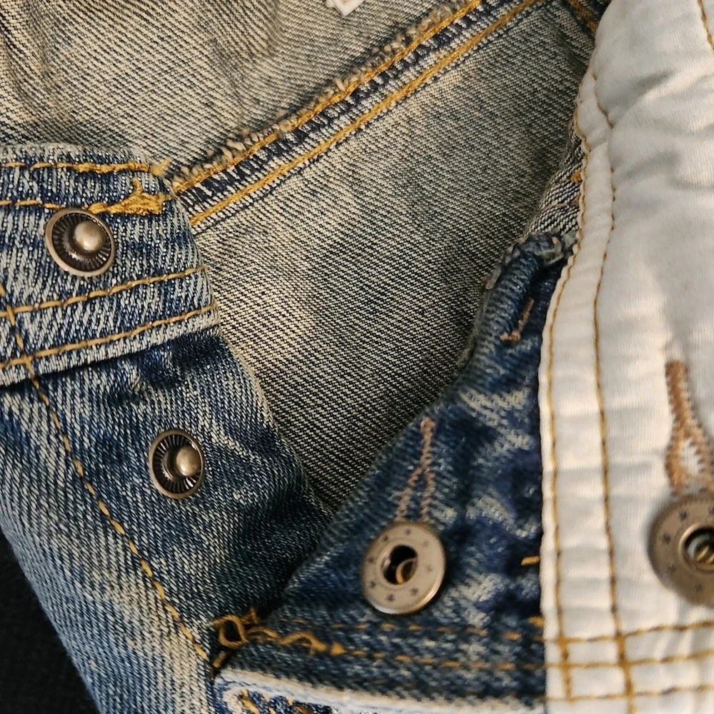 Oshkosh Bogosh Children's Denim Bibs Overalls Brown Undertones sz 12‎ Months
